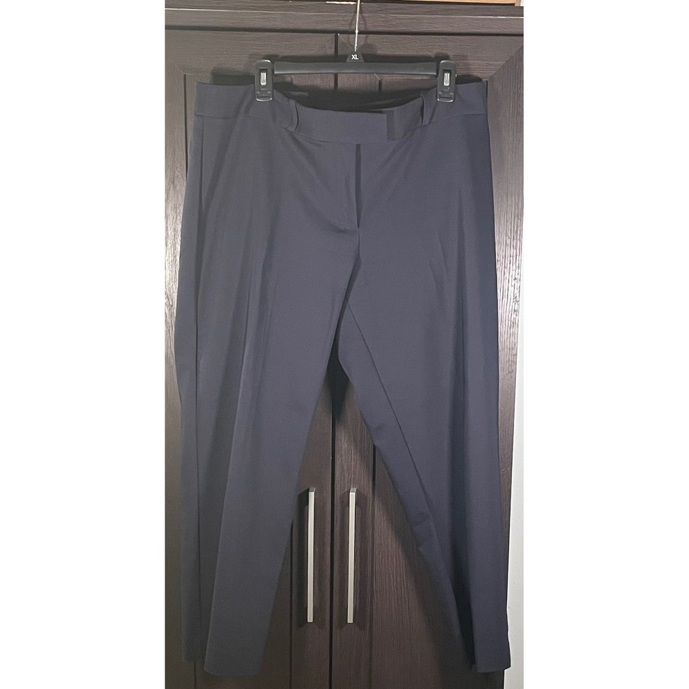 Liz Claiborne Career Emma Classic Navy Blue Dress Pants Trousers Womens 16